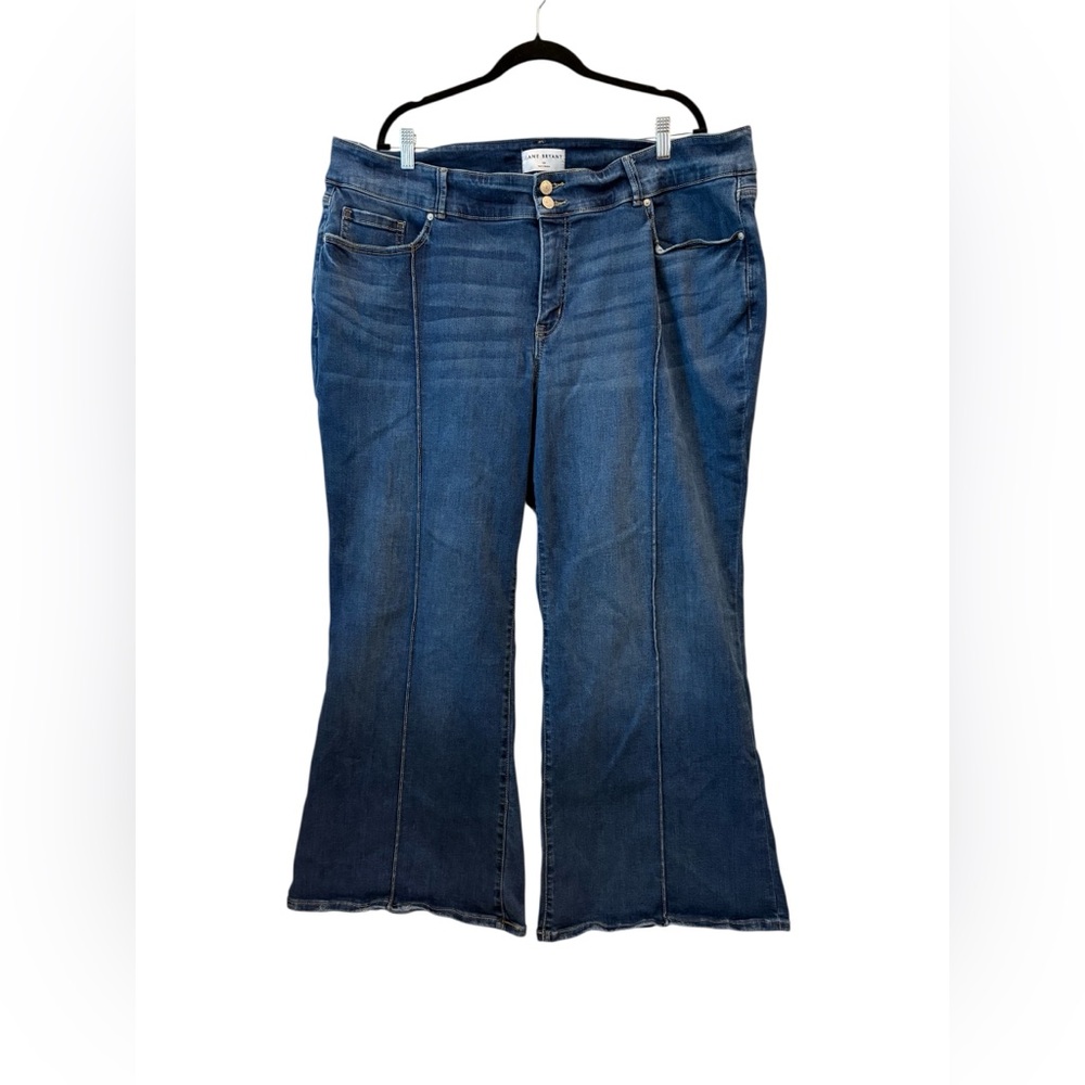 Lane Bryant Dark Blue Wide Leg Jeans